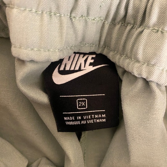 Nike Woven Pants‎ Drawstring Women's 2X Green Teal Waist Lightweight Casual - Picture 6 of 16